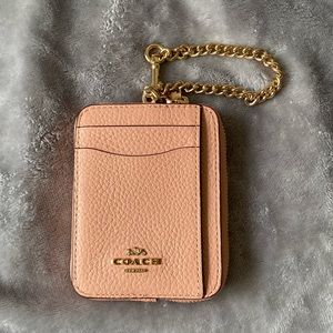 Coach zip card case